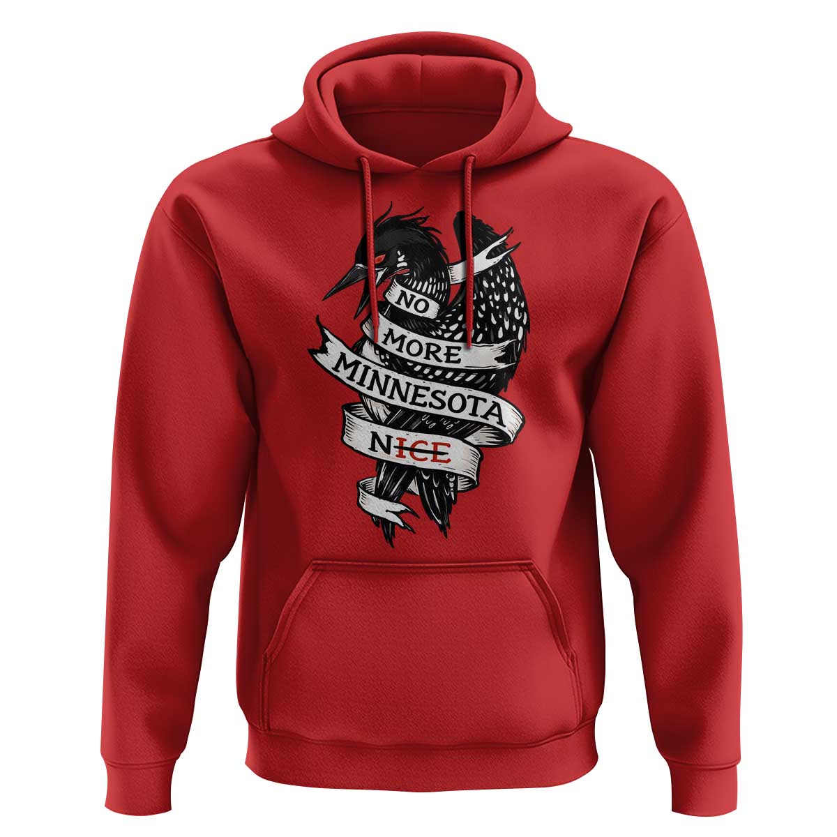No More Minnesota Nice Loon Resistance Hoodie Ice Out Rebellion