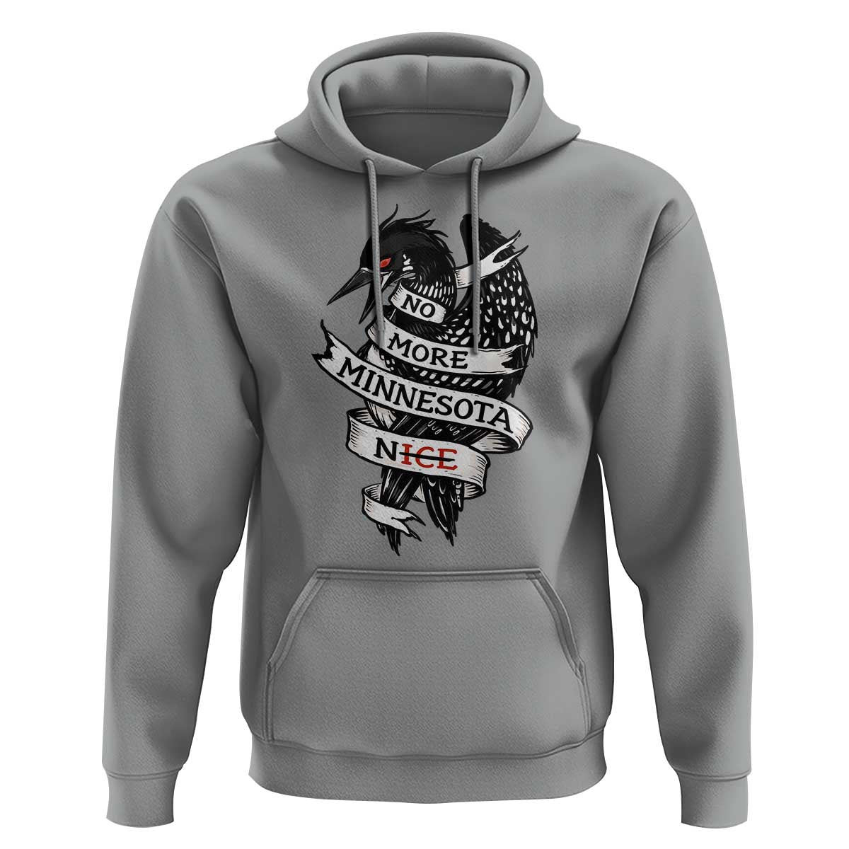 No More Minnesota Nice Loon Resistance Hoodie Ice Out Rebellion