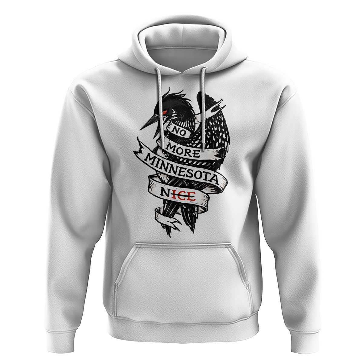 No More Minnesota Nice Loon Resistance Hoodie Ice Out Rebellion