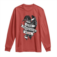 No More Minnesota Nice Loon Resistance Long Sleeve Shirt Ice Out Rebellion