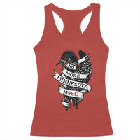 No More Minnesota Nice Loon Resistance Racerback Tank Top Ice Out Rebellion