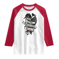 No More Minnesota Nice Loon Resistance Raglan Shirt Ice Out Rebellion