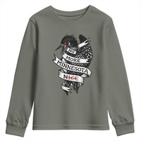 No More Minnesota Nice Loon Resistance Youth Sweatshirt Ice Out Rebellion