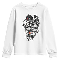 No More Minnesota Nice Loon Resistance Youth Sweatshirt Ice Out Rebellion