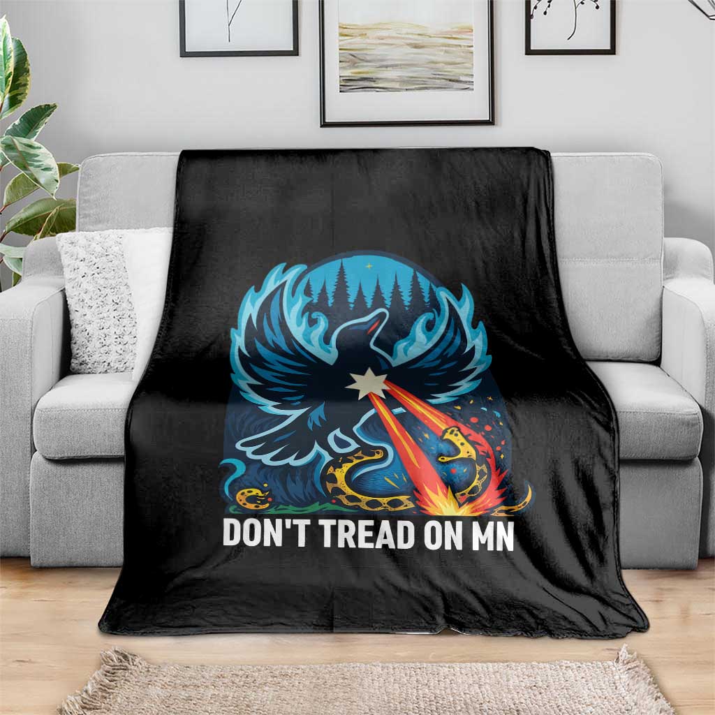 Don’t Tread on MN Minnesota Throw Blanket Rebel Loon Ice Out Resistance