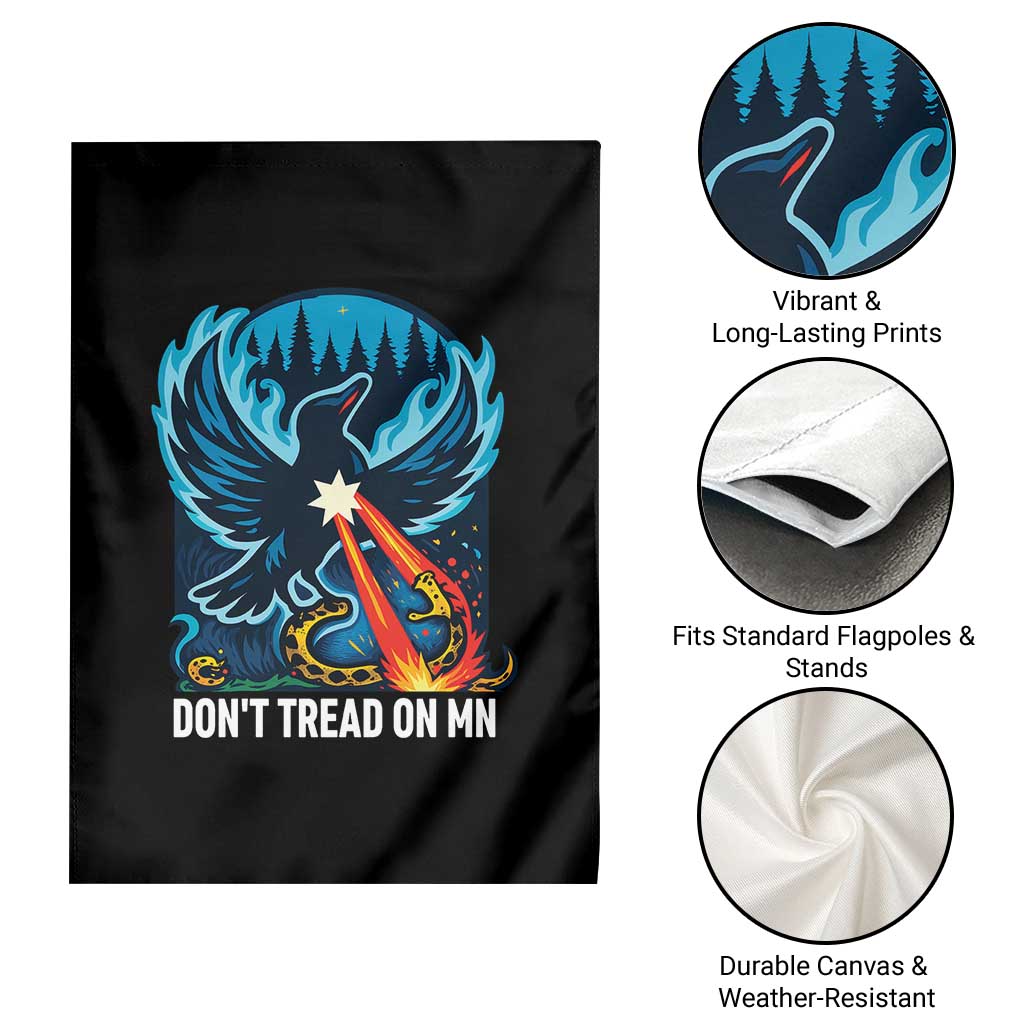 Don’t Tread on MN Minnesota Garden Flag Rebel Loon Ice Out Resistance