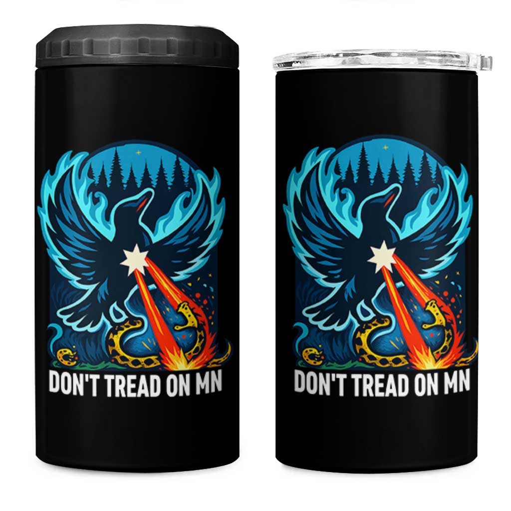 Don’t Tread on MN Minnesota 4 in 1 Can Cooler Tumbler Rebel Loon Ice Out Resistance