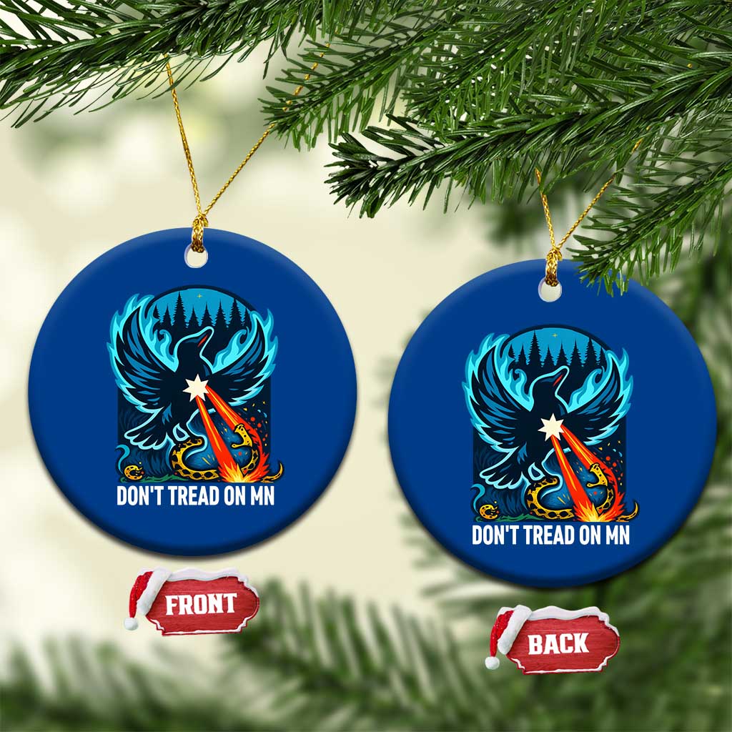 Don’t Tread on MN Minnesota Ceramic Ornament Rebel Loon Ice Out Resistance