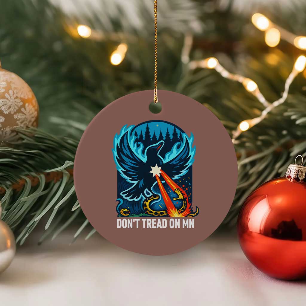 Don’t Tread on MN Minnesota Ceramic Ornament Rebel Loon Ice Out Resistance