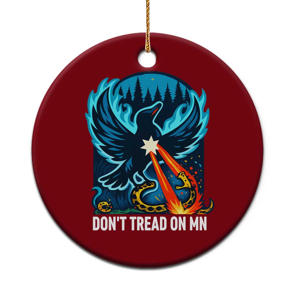 Don’t Tread on MN Minnesota Ceramic Ornament Rebel Loon Ice Out Resistance