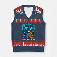 Don’t Tread on MN Minnesota V-Neck Knit Sweater Vest Rebel Loon Ice Out Resistance