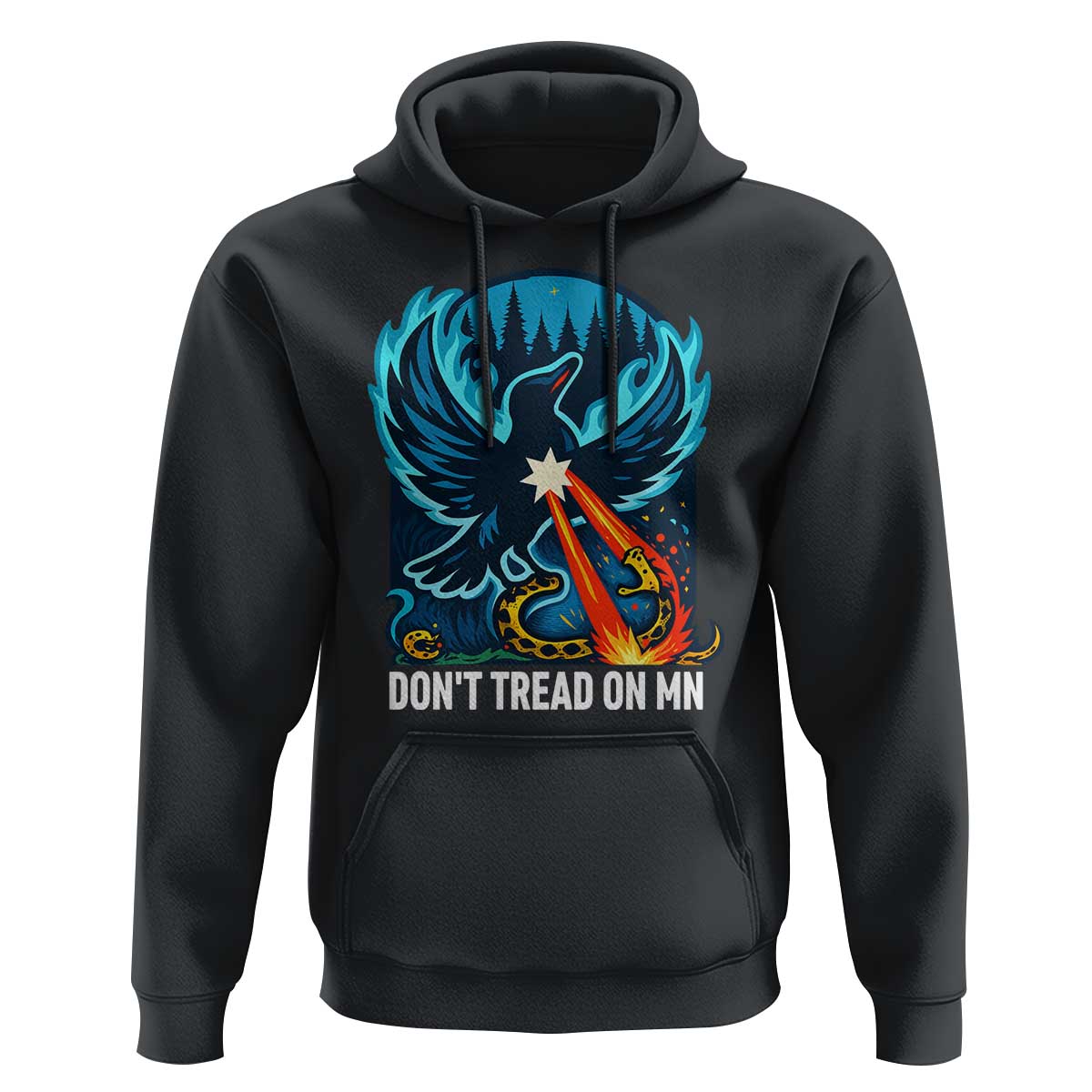 Don’t Tread on MN Minnesota Hoodie Rebel Loon Ice Out Resistance