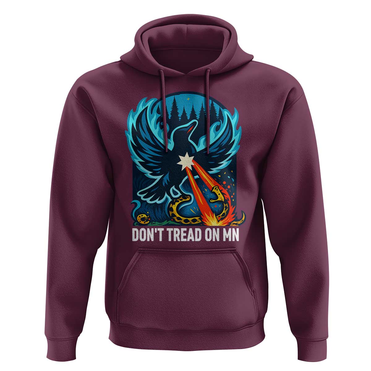 Don’t Tread on MN Minnesota Hoodie Rebel Loon Ice Out Resistance