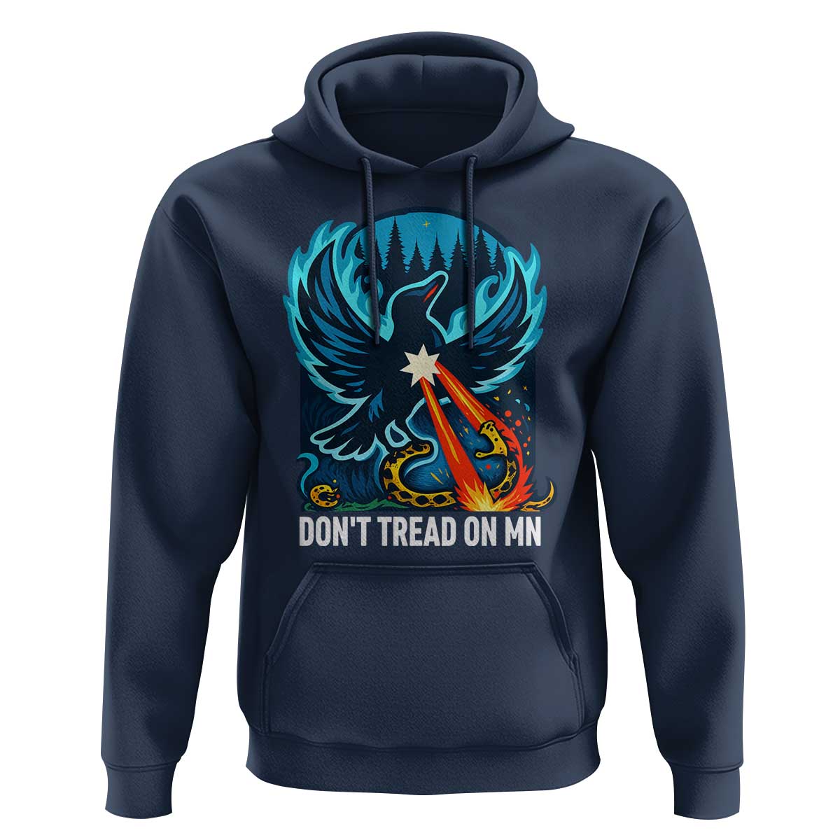 Don’t Tread on MN Minnesota Hoodie Rebel Loon Ice Out Resistance