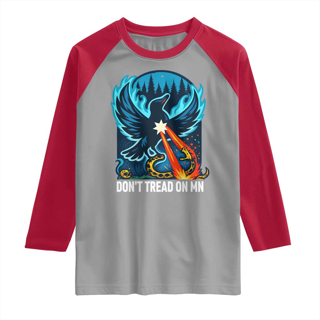 Don’t Tread on MN Minnesota Raglan Shirt Rebel Loon Ice Out Resistance