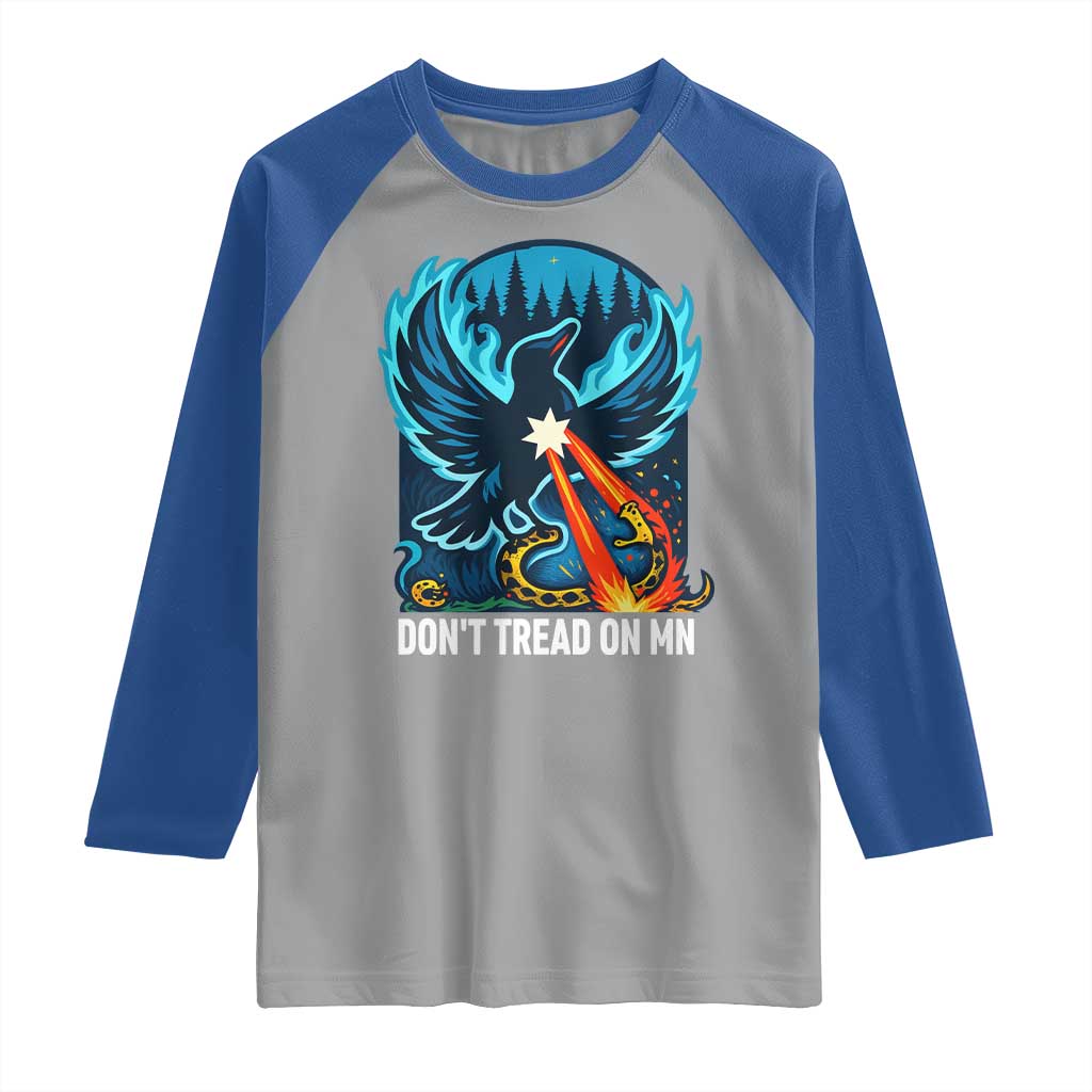 Don’t Tread on MN Minnesota Raglan Shirt Rebel Loon Ice Out Resistance
