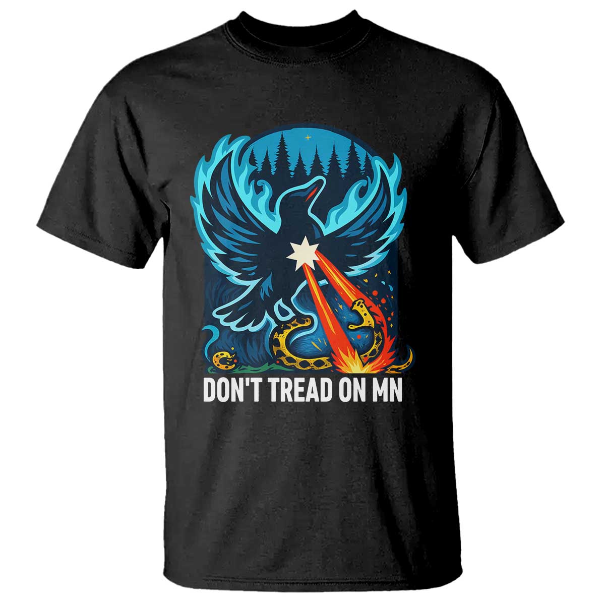 Don’t Tread on MN Minnesota T Shirt Rebel Loon Ice Out Resistance
