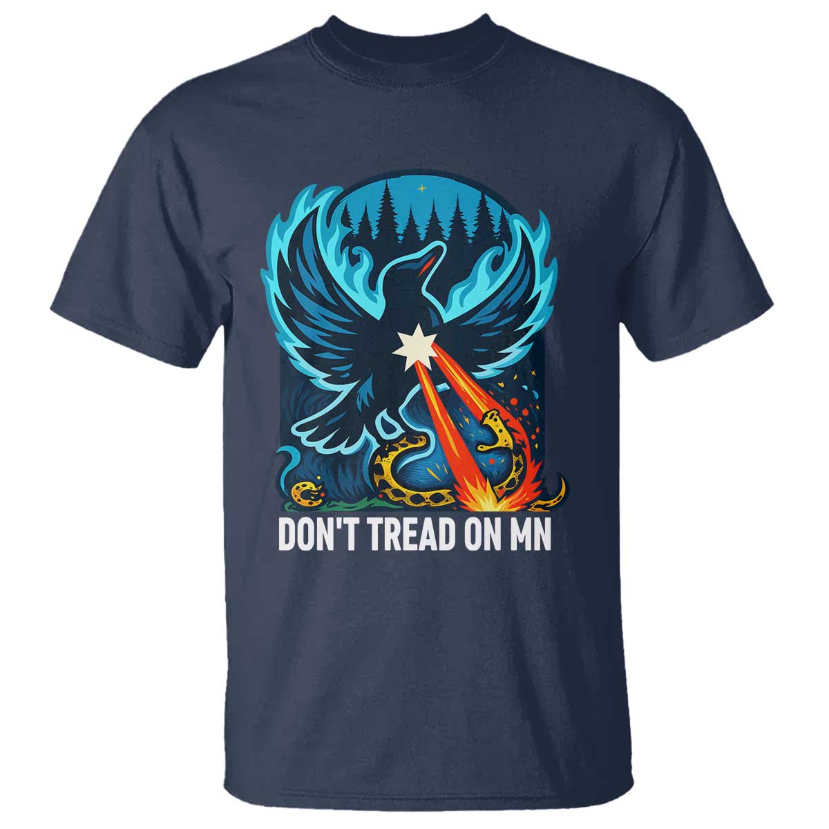 Don’t Tread on MN Minnesota T Shirt Rebel Loon Ice Out Resistance