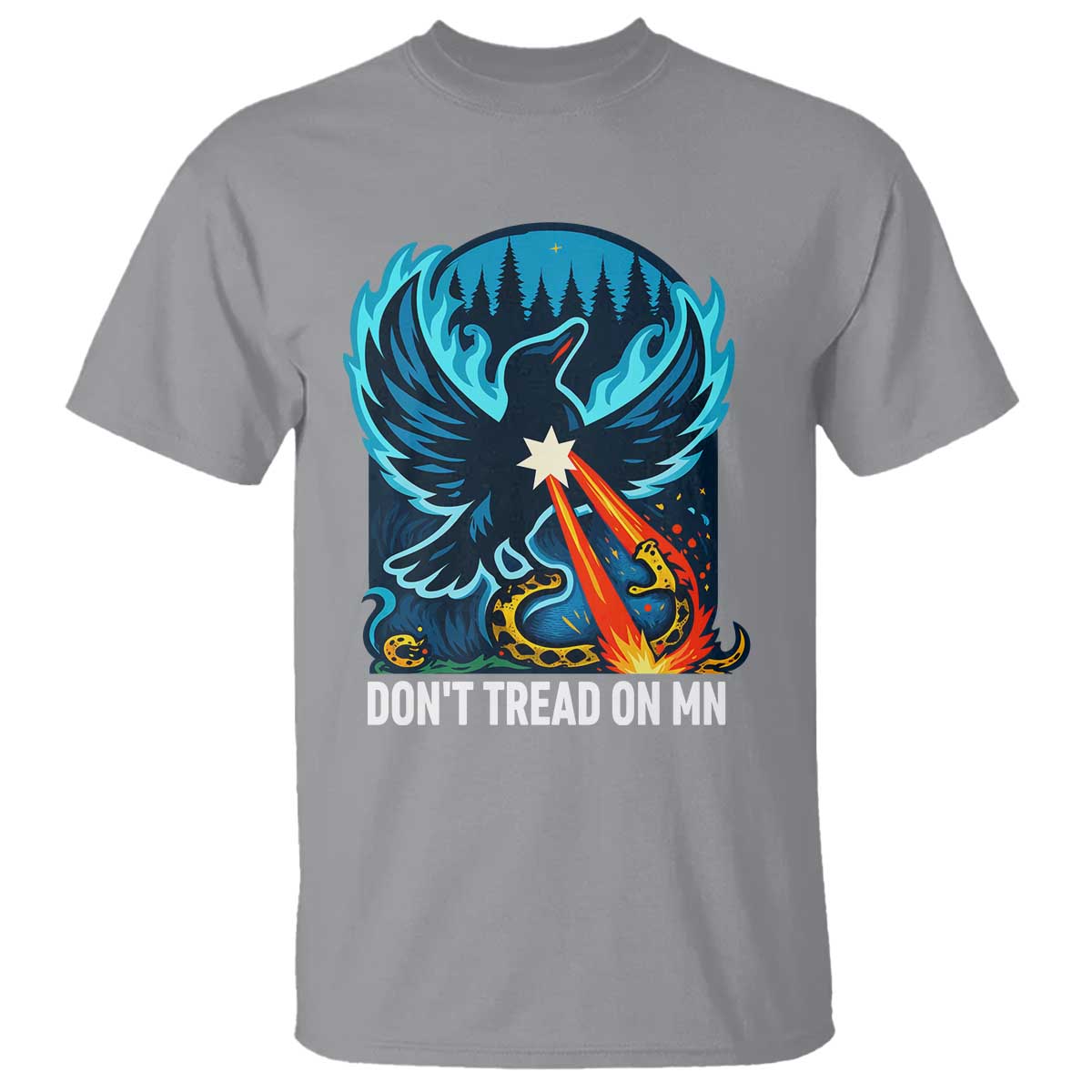 Don’t Tread on MN Minnesota T Shirt Rebel Loon Ice Out Resistance