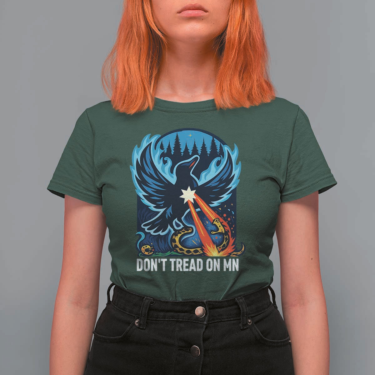 Don’t Tread on MN Minnesota T Shirt For Women Rebel Loon Ice Out Resistance