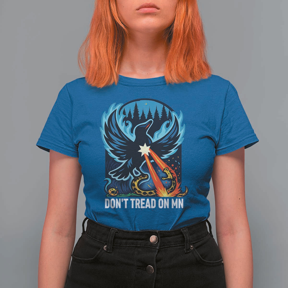 Don’t Tread on MN Minnesota T Shirt For Women Rebel Loon Ice Out Resistance