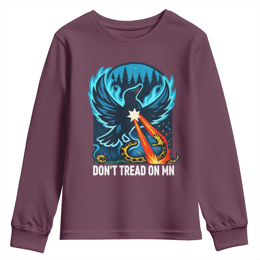 Don’t Tread on MN Minnesota Youth Sweatshirt Rebel Loon Ice Out Resistance