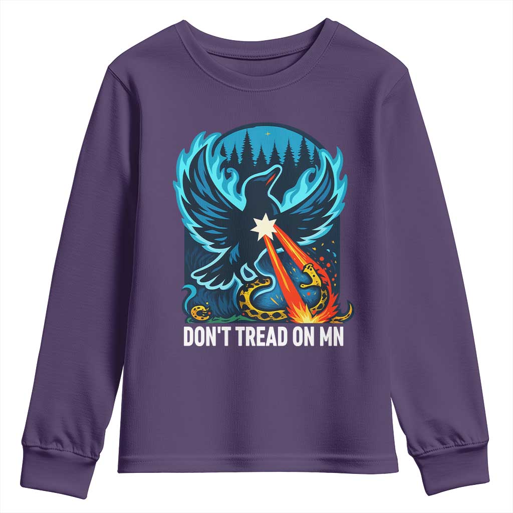 Don’t Tread on MN Minnesota Youth Sweatshirt Rebel Loon Ice Out Resistance