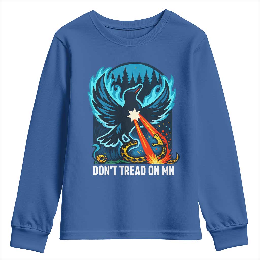 Don’t Tread on MN Minnesota Youth Sweatshirt Rebel Loon Ice Out Resistance