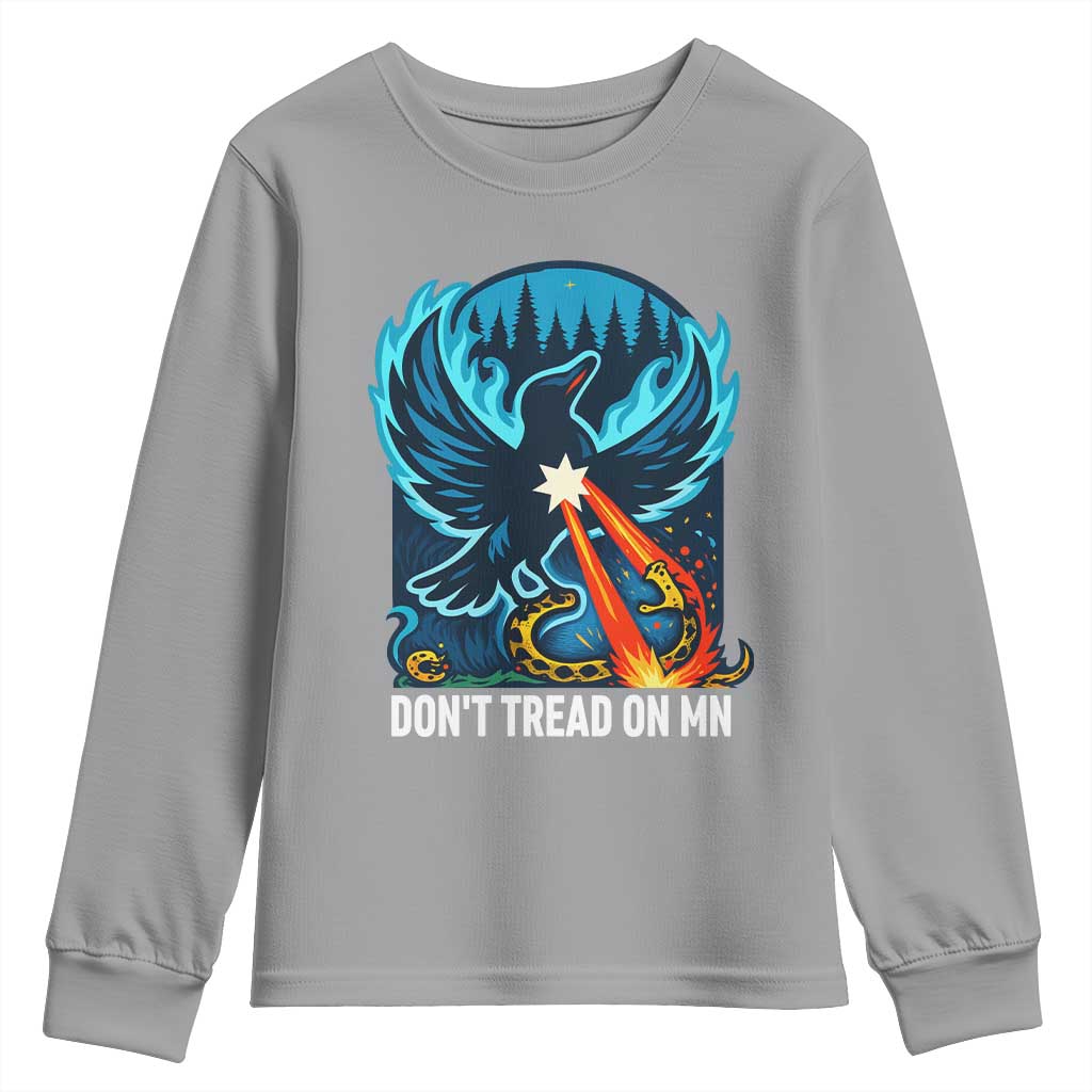 Don’t Tread on MN Minnesota Youth Sweatshirt Rebel Loon Ice Out Resistance