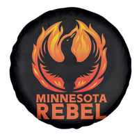 Minnesota Rebel Loon Spare Tire Cover Rising From Fire Political Resistance
