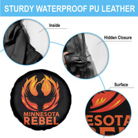 Minnesota Rebel Loon Spare Tire Cover Rising From Fire Political Resistance
