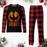 Minnesota Rebel Loon Plaid Pajama Set Rising From Fire Political Resistance