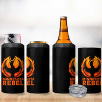 Minnesota Rebel Loon 4 in 1 Can Cooler Tumbler Rising From Fire Political Resistance
