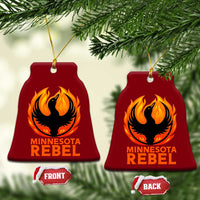 Minnesota Rebel Loon Ceramic Ornament Rising From Fire Political Resistance