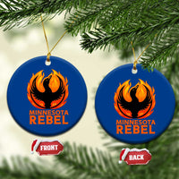 Minnesota Rebel Loon Ceramic Ornament Rising From Fire Political Resistance
