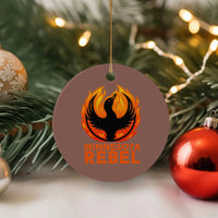 Minnesota Rebel Loon Ceramic Ornament Rising From Fire Political Resistance