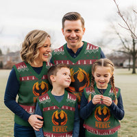 Minnesota Rebel Loon V-Neck Knit Sweater Vest Rising From Fire Political Resistance
