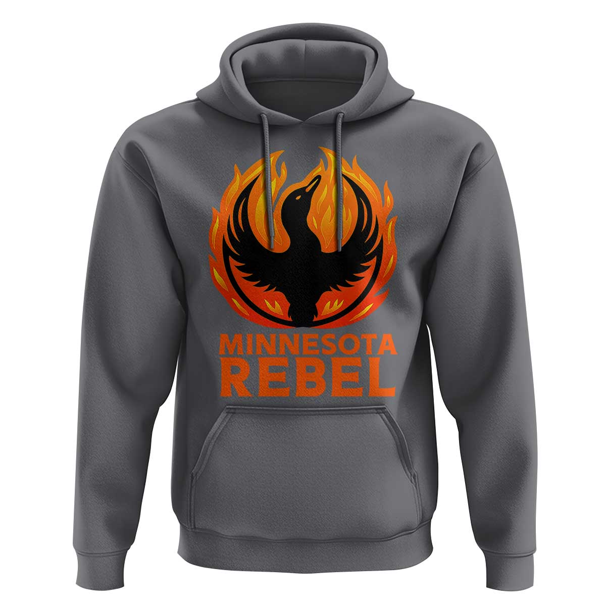 Minnesota Rebel Loon Hoodie Rising From Fire Political Resistance
