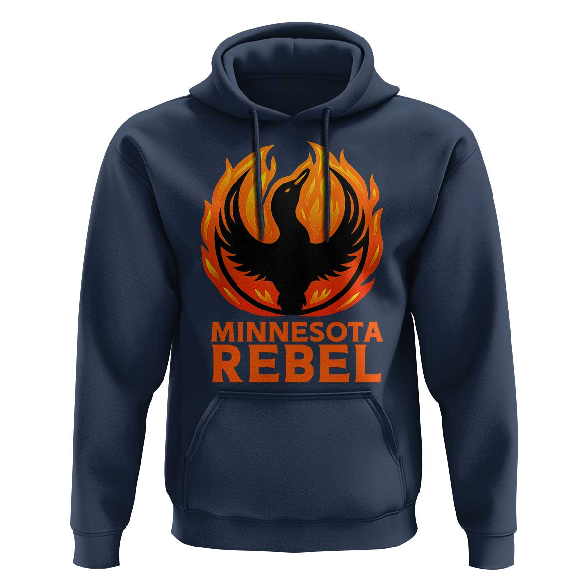 Minnesota Rebel Loon Hoodie Rising From Fire Political Resistance