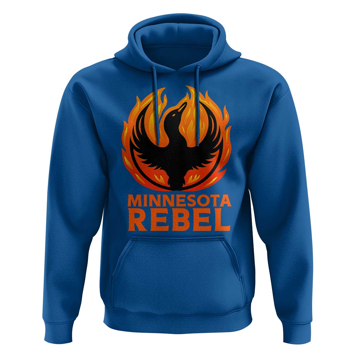 Minnesota Rebel Loon Hoodie Rising From Fire Political Resistance