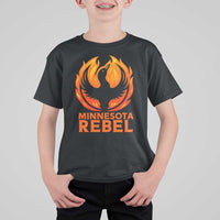 Minnesota Rebel Loon T Shirt For Kid Rising From Fire Political Resistance