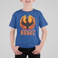 Minnesota Rebel Loon T Shirt For Kid Rising From Fire Political Resistance