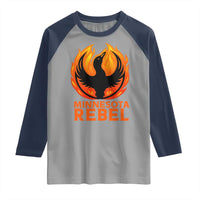 Minnesota Rebel Loon Raglan Shirt Rising From Fire Political Resistance