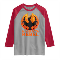Minnesota Rebel Loon Raglan Shirt Rising From Fire Political Resistance