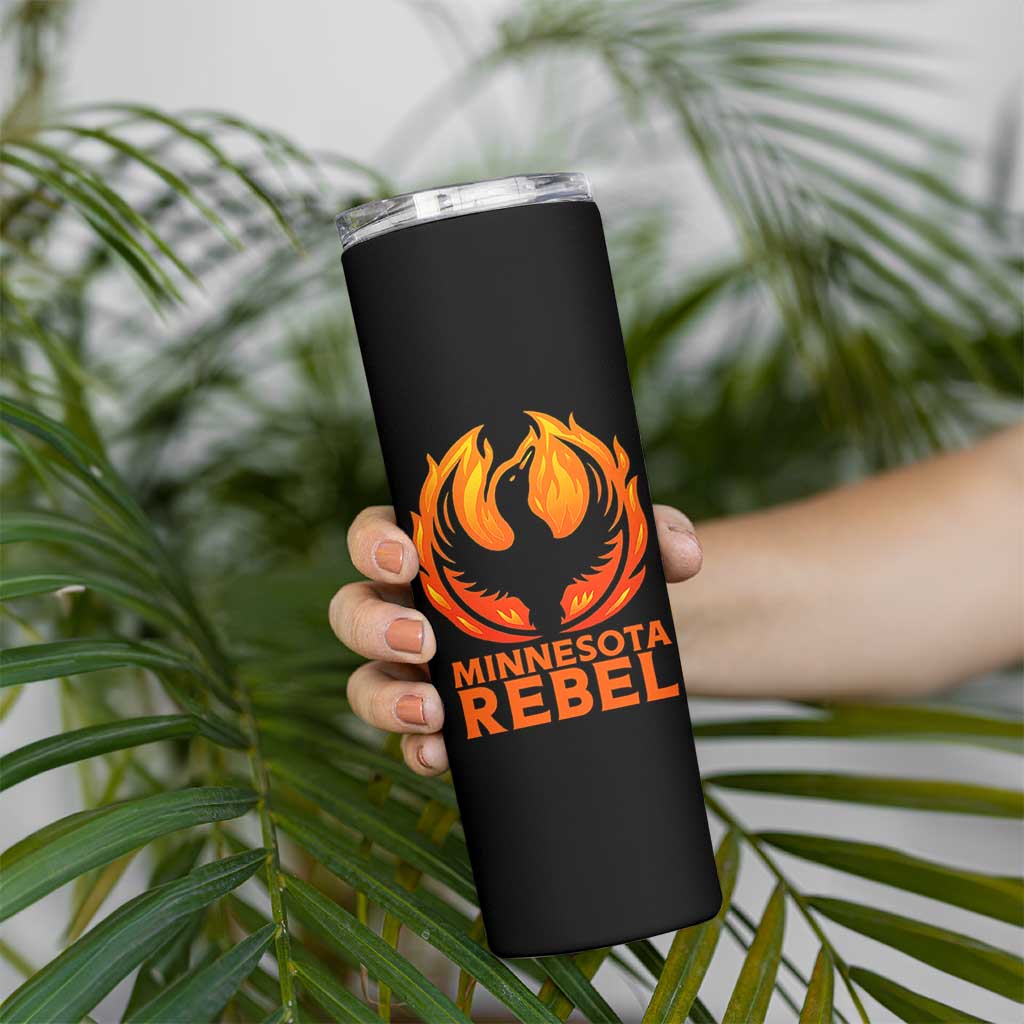 Minnesota Rebel Loon Skinny Tumbler Rising From Fire Political Resistance