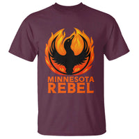 Minnesota Rebel Loon T Shirt Rising From Fire Political Resistance