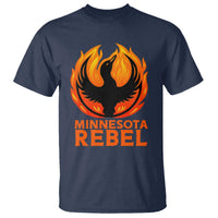 Minnesota Rebel Loon T Shirt Rising From Fire Political Resistance