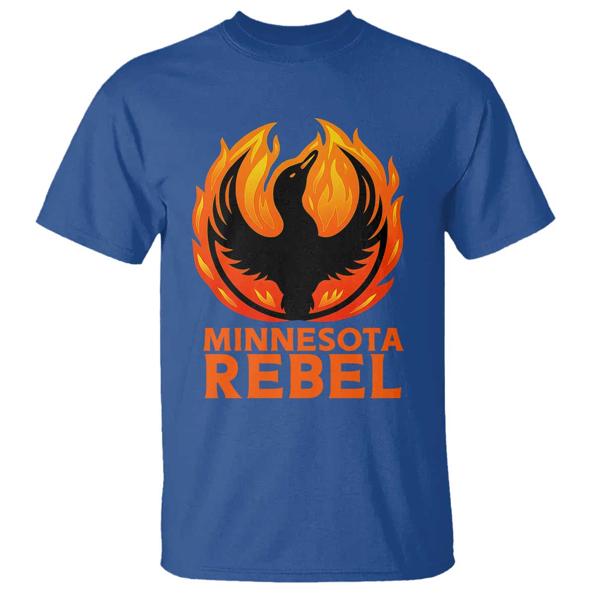 Minnesota Rebel Loon T Shirt Rising From Fire Political Resistance