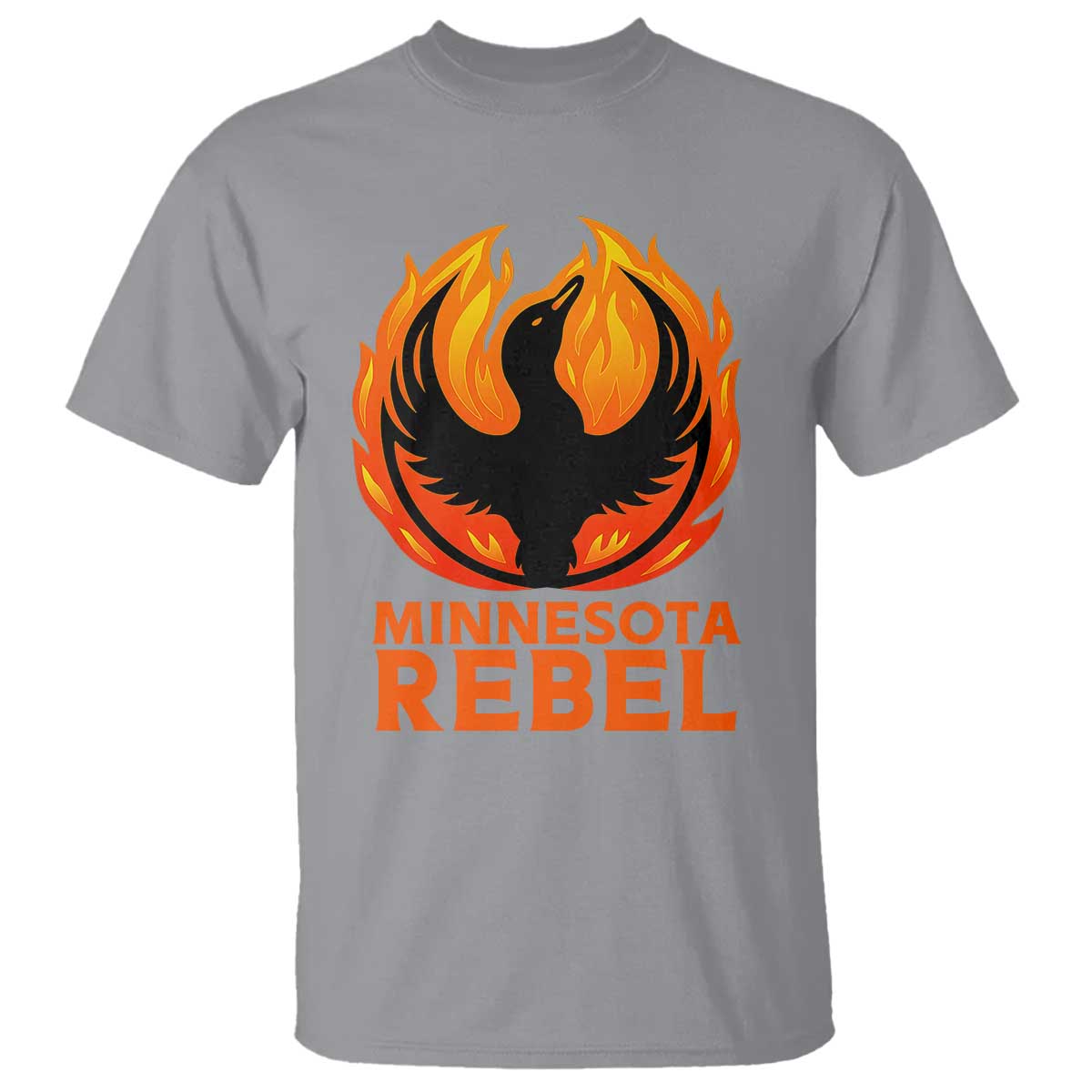 Minnesota Rebel Loon T Shirt Rising From Fire Political Resistance