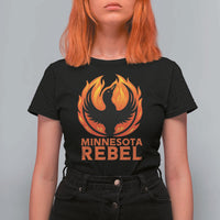 Minnesota Rebel Loon T Shirt For Women Rising From Fire Political Resistance
